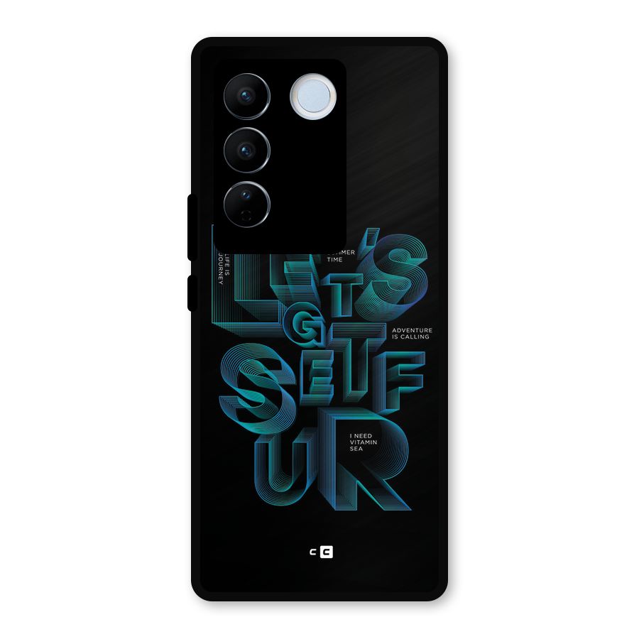 Lets Get Surf Metal Back Case for Vivo V27