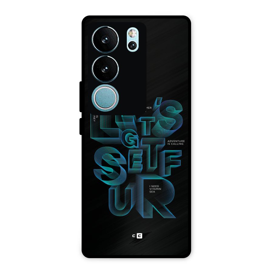 Lets Get Surf Metal Back Case for Vivo V29
