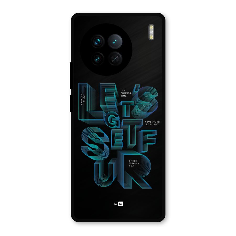 Lets Get Surf Metal Back Case for Vivo X90