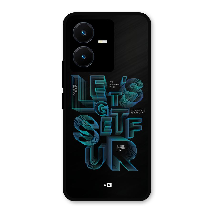 Lets Get Surf Metal Back Case for Vivo Y22