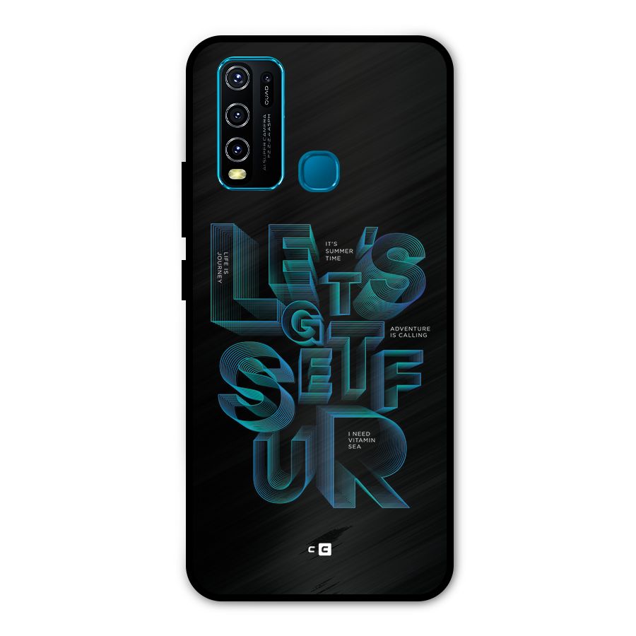 Lets Get Surf Metal Back Case for Vivo Y30