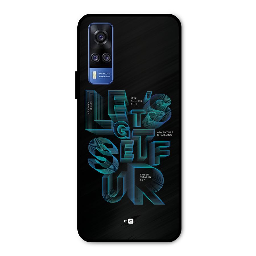 Lets Get Surf Metal Back Case for Vivo Y31