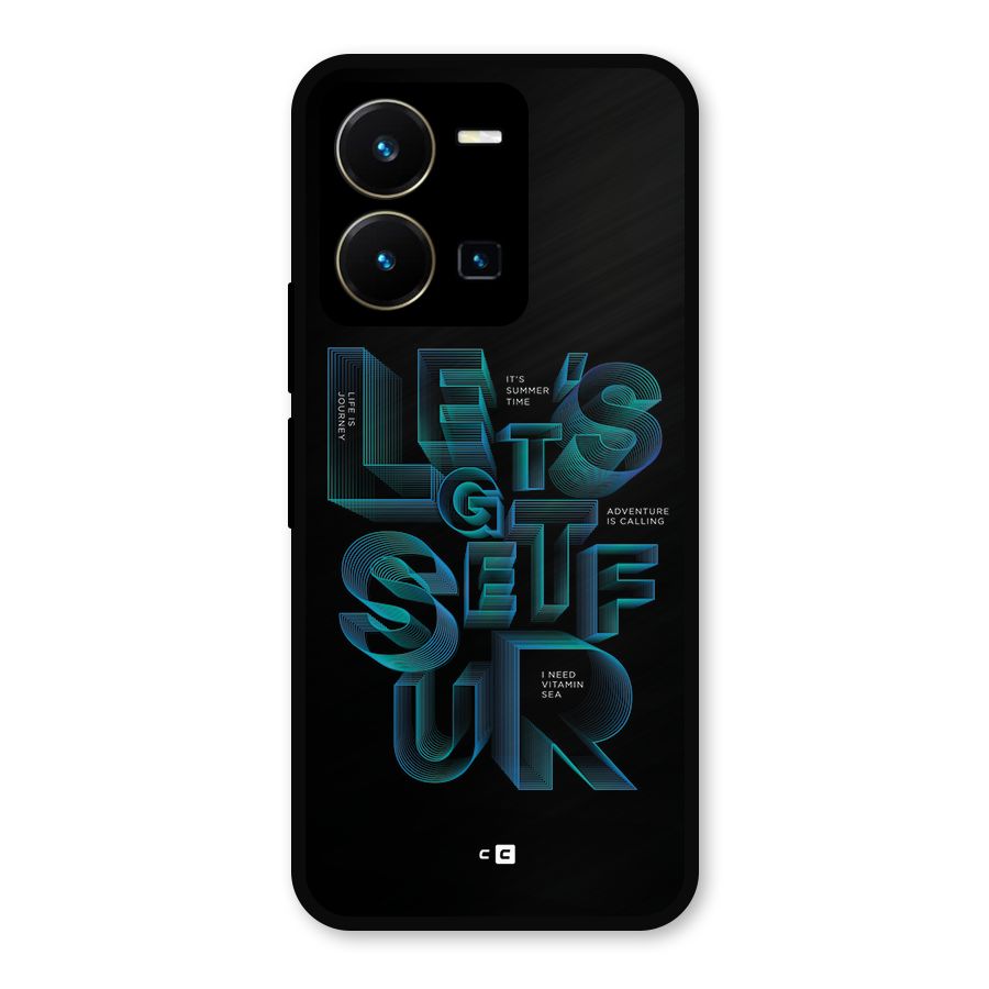 Lets Get Surf Metal Back Case for Vivo Y35