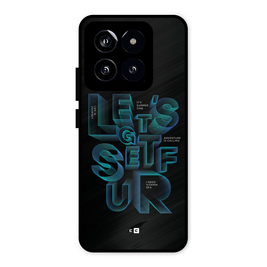 Lets Get Surf Metal Back Case for Xiaomi 14