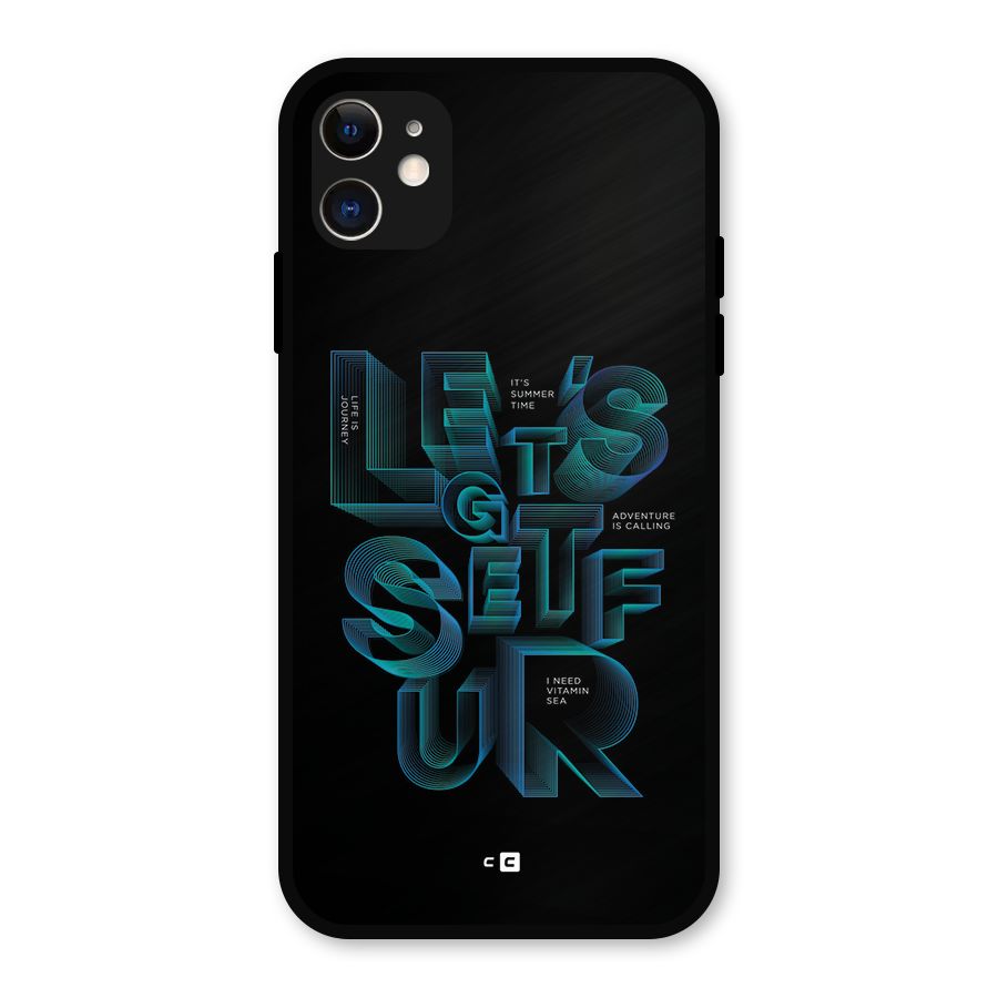 Lets Get Surf Metal Back Case for iPhone 11