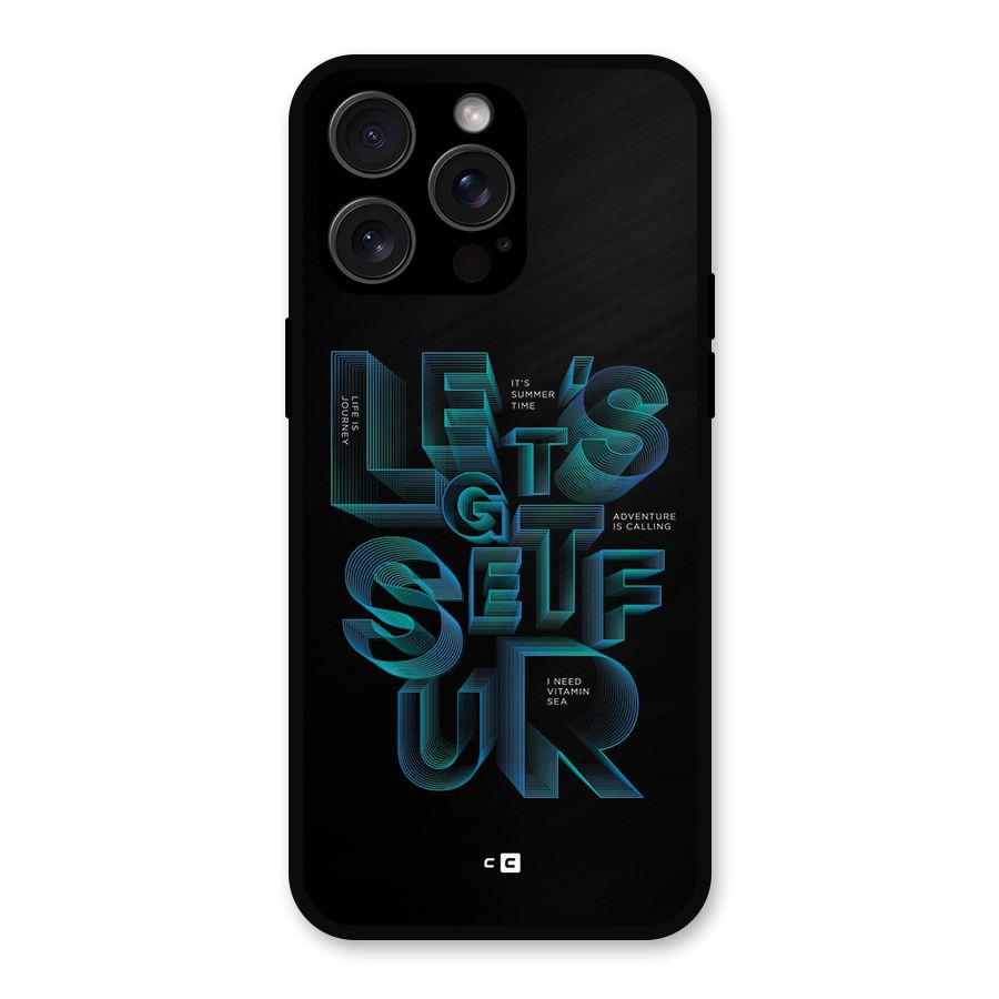 Lets Get Surf Metal Back Case for iPhone 15 Pro Max