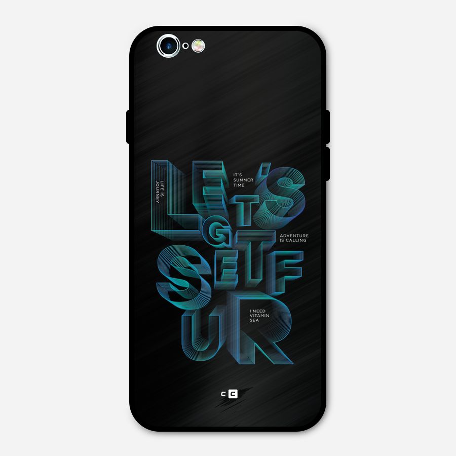 Lets Get Surf Metal Back Case for iPhone 6 6s