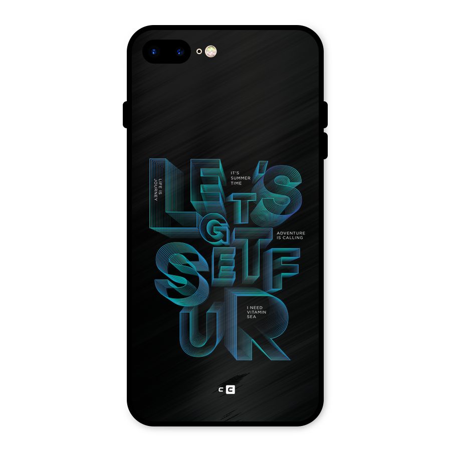 Lets Get Surf Metal Back Case for iPhone 7 Plus