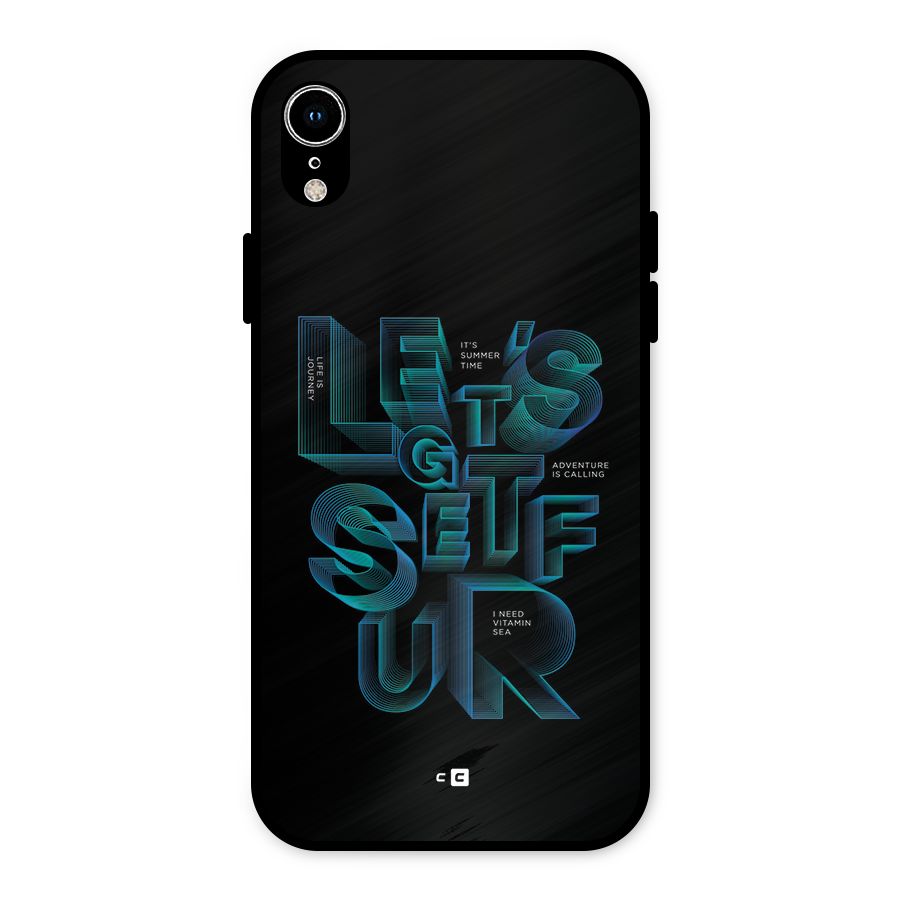 Lets Get Surf Metal Back Case for iPhone XR