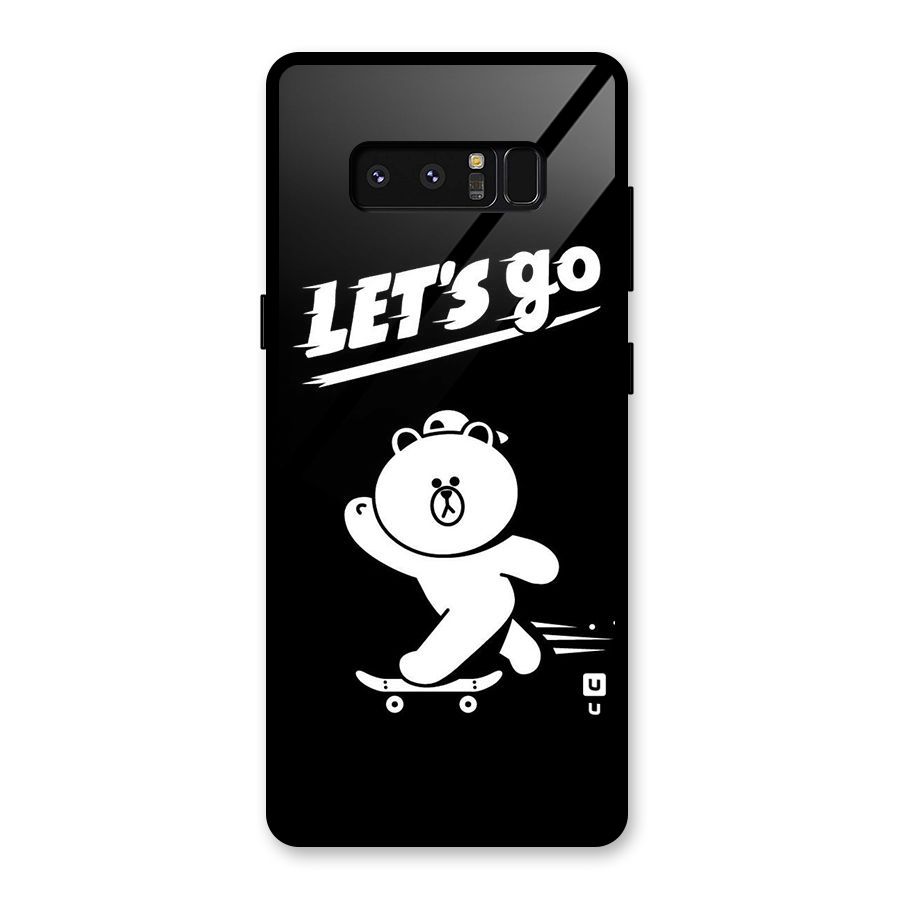 Lets Go Art Glass Back Case for Galaxy Note 8