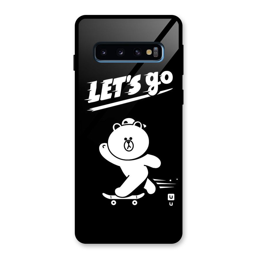 Lets Go Art Glass Back Case for Galaxy S10