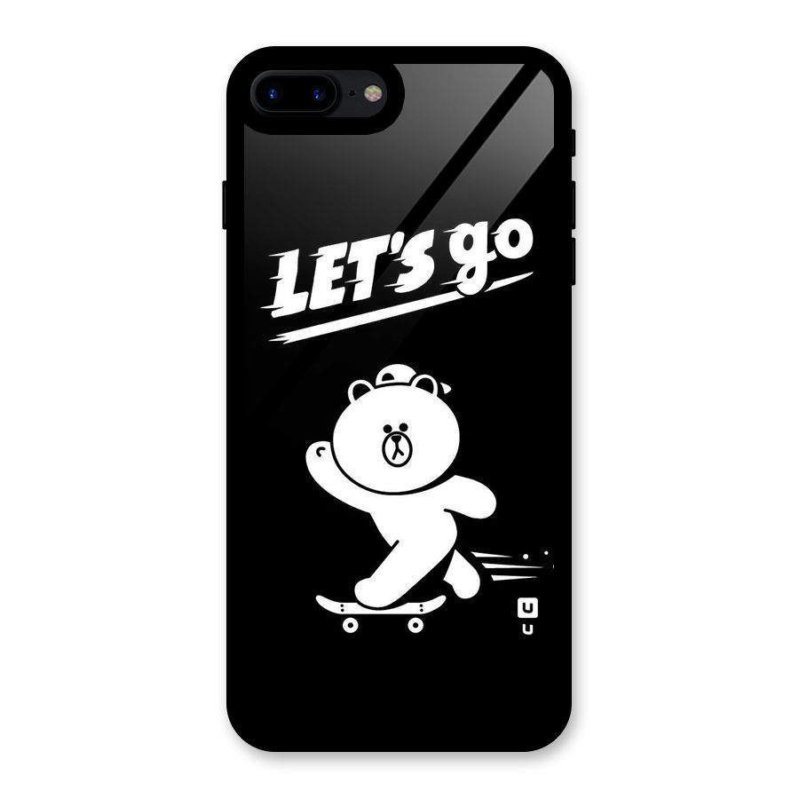 Lets Go Art Glass Back Case for iPhone 8 Plus