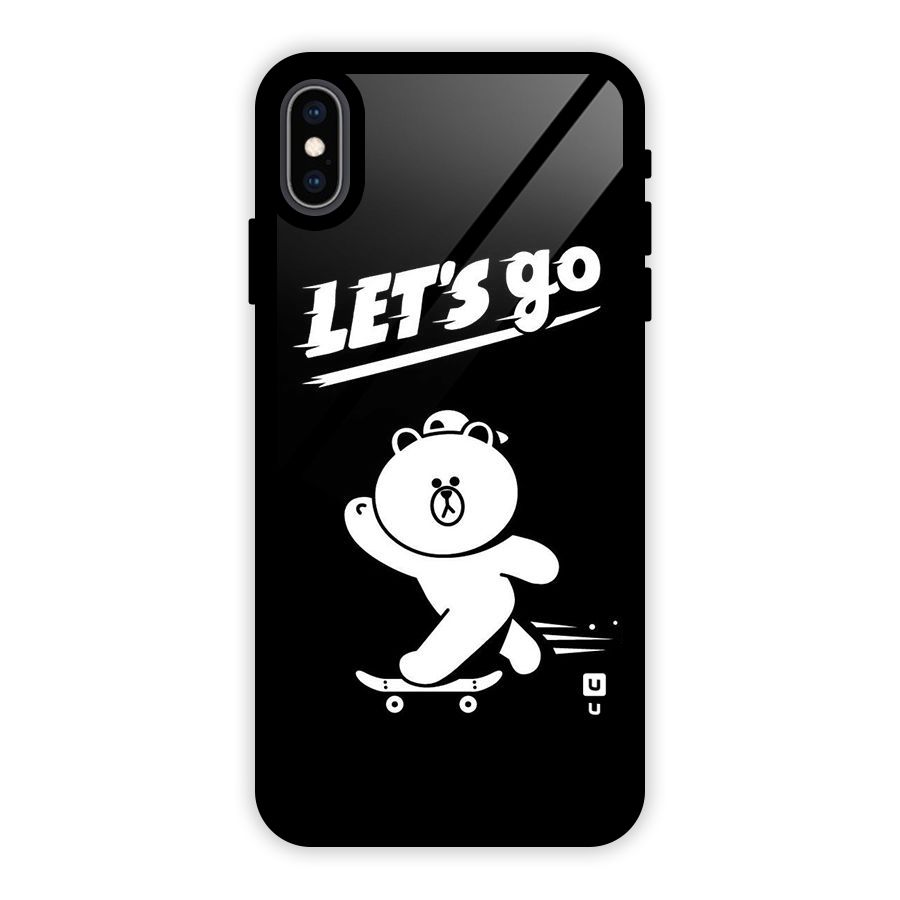 Lets Go Art Glass Back Case for iPhone XS Max