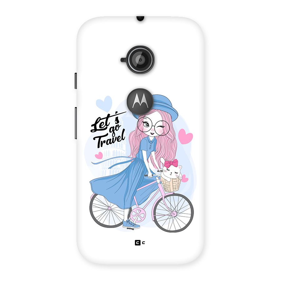 Lets Go Travel Back Case for Moto E 2nd Gen