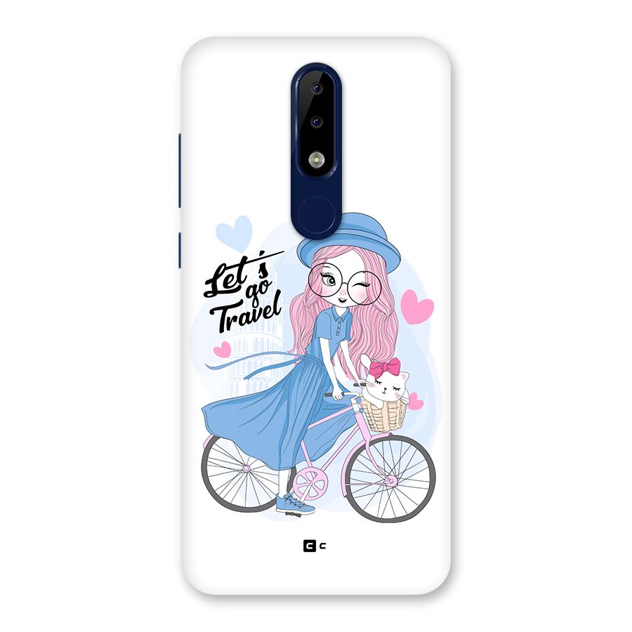 Lets Go Travel Back Case for Nokia 5.1 Plus
