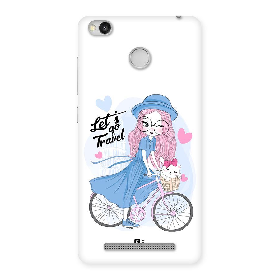 Lets Go Travel Back Case for Redmi 3S Prime