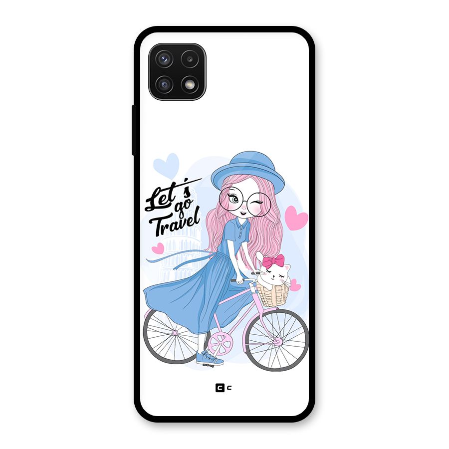 Lets Go Travel Glass Back Case for Galaxy A22 5G