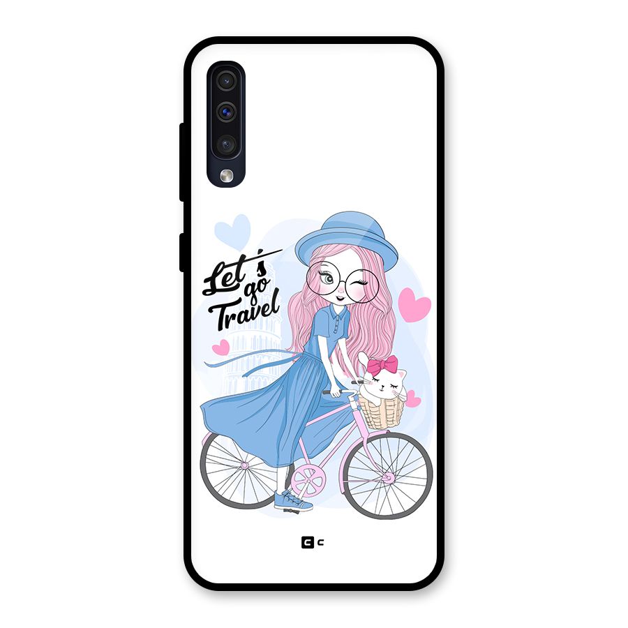 Lets Go Travel Glass Back Case for Galaxy A50