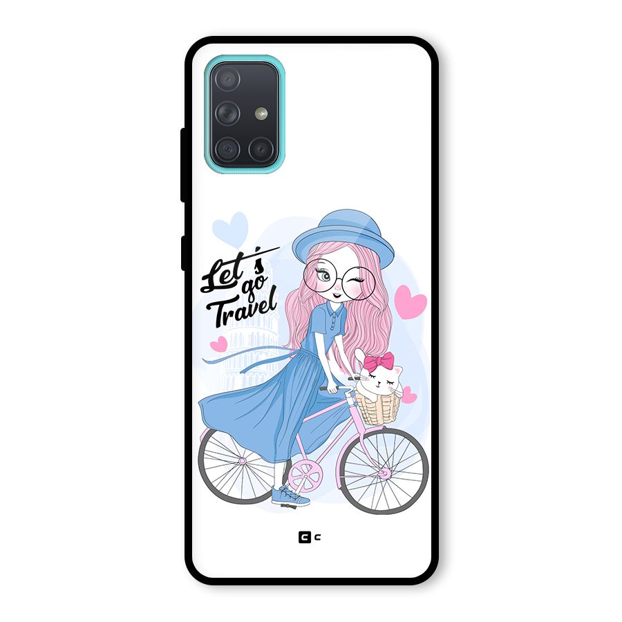 Lets Go Travel Glass Back Case for Galaxy A71