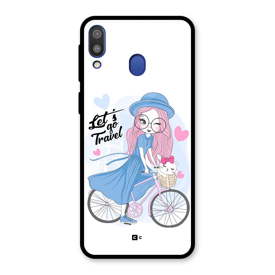 Lets Go Travel Glass Back Case for Galaxy M20