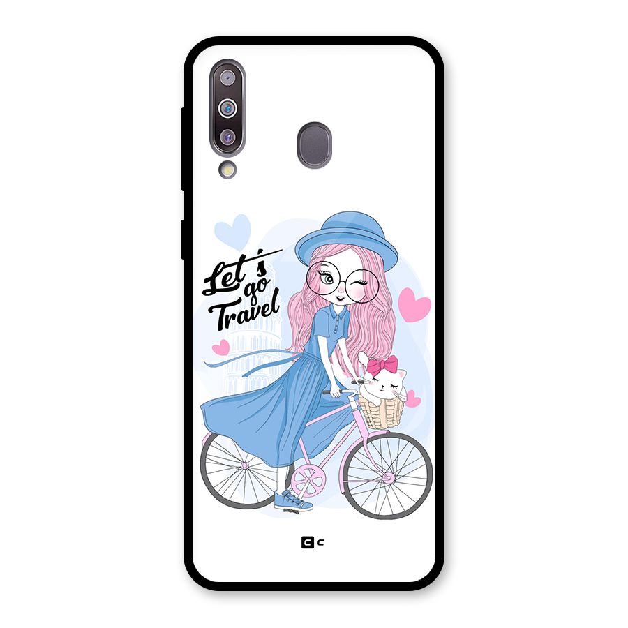 Lets Go Travel Glass Back Case for Galaxy M30