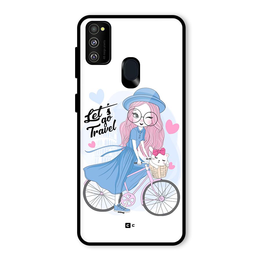 Lets Go Travel Glass Back Case for Galaxy M30s