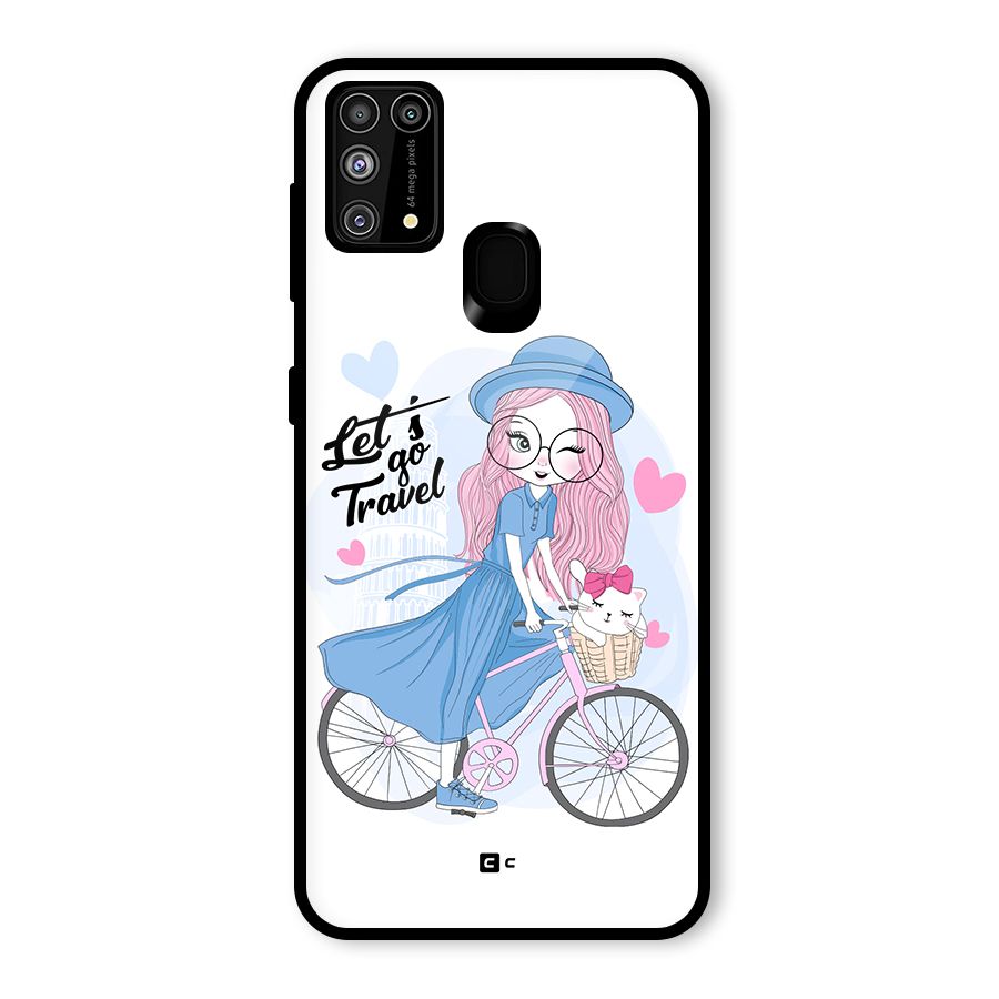 Lets Go Travel Glass Back Case for Galaxy M31
