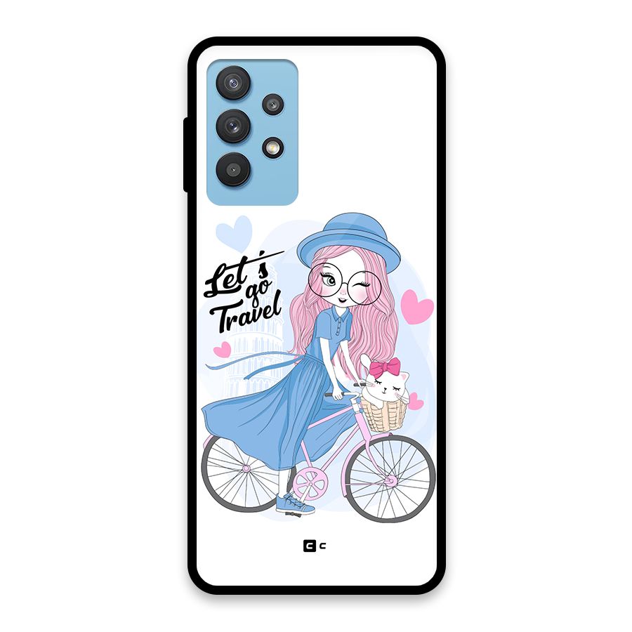 Lets Go Travel Glass Back Case for Galaxy M32 5G