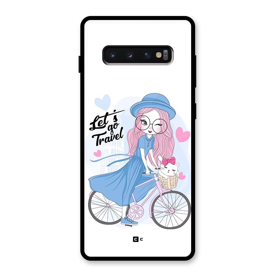 Lets Go Travel Glass Back Case for Galaxy S10 Plus