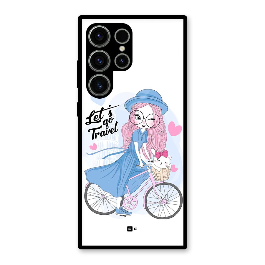 Lets Go Travel Glass Back Case for Galaxy S23 Ultra
