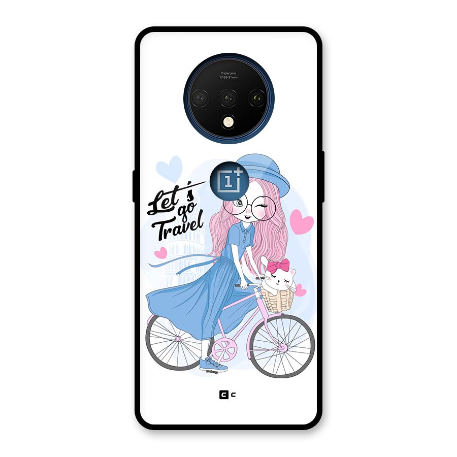 Lets Go Travel Glass Back Case for OnePlus 7T