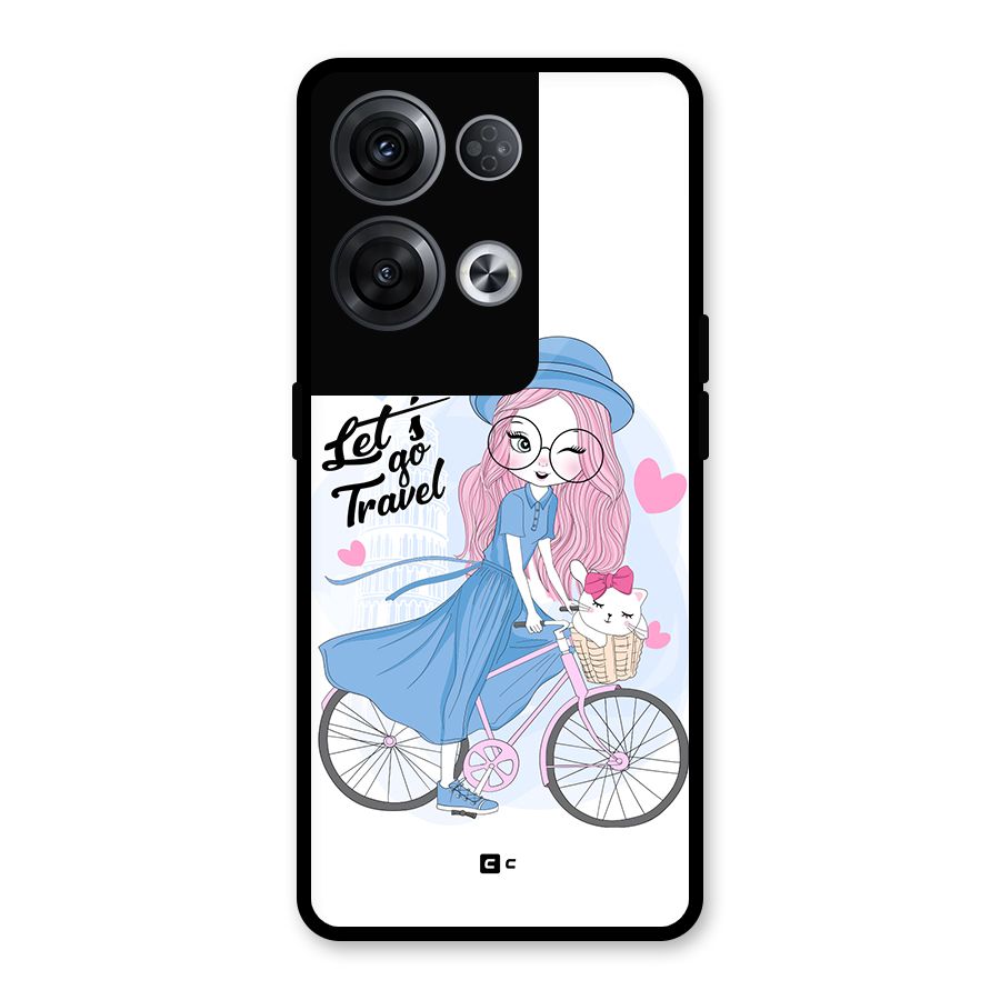 Lets Go Travel Glass Back Case for Oppo Reno8 Pro 5G