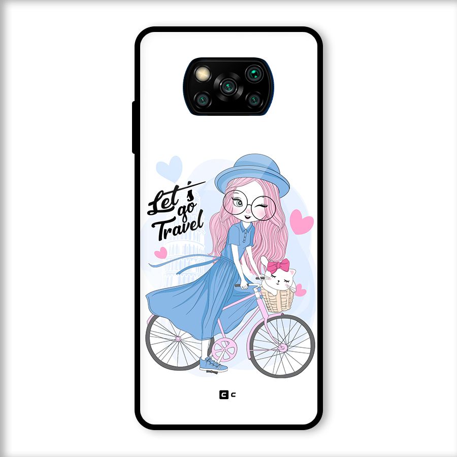 Lets Go Travel Glass Back Case for Poco X3