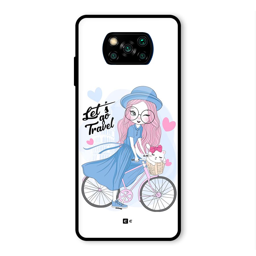 Lets Go Travel Glass Back Case for Poco X3 Pro