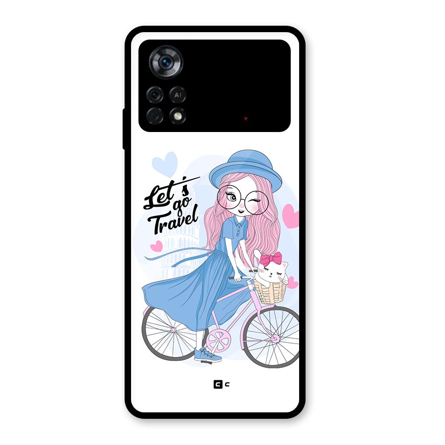 Lets Go Travel Glass Back Case for Poco X4 Pro 5G