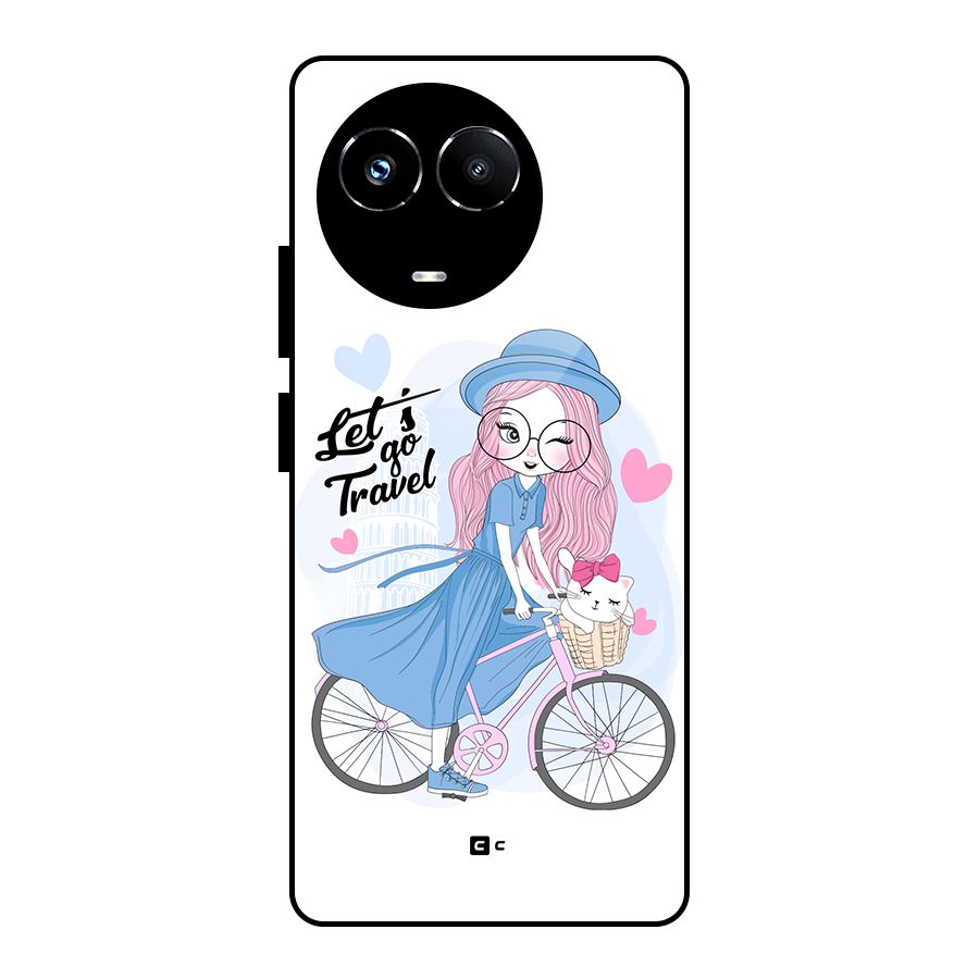 Lets Go Travel Glass Back Case for Realme 11X