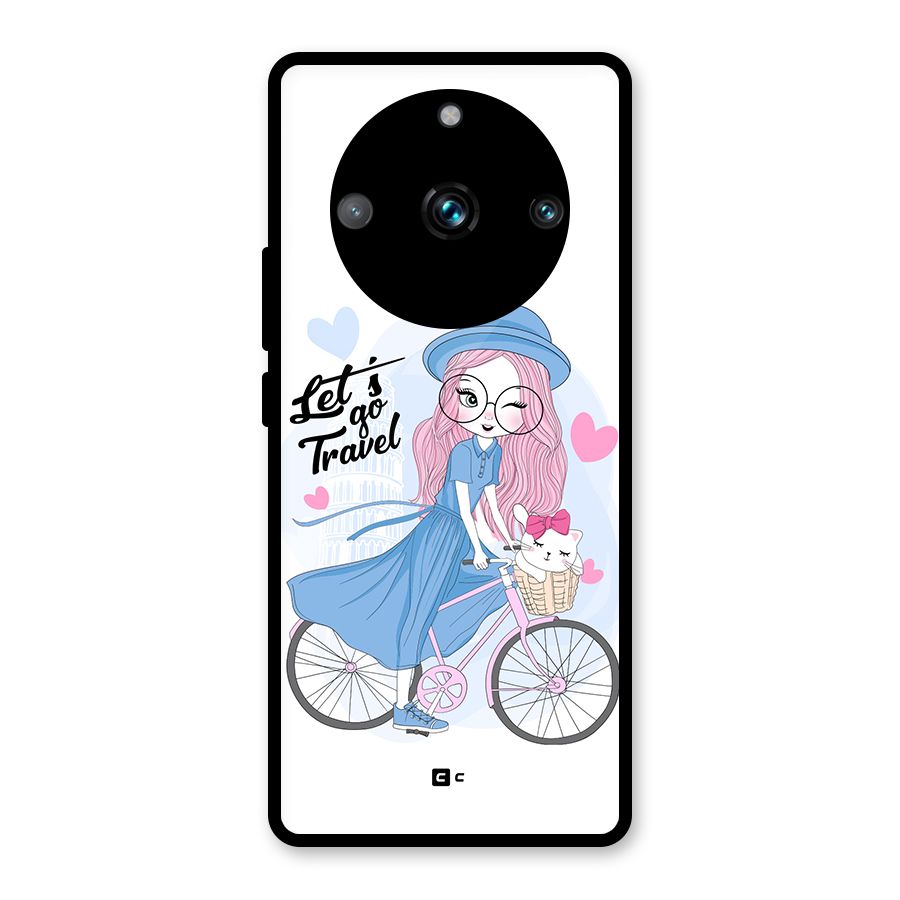 Lets Go Travel Glass Back Case for Realme 11 Pro Plus