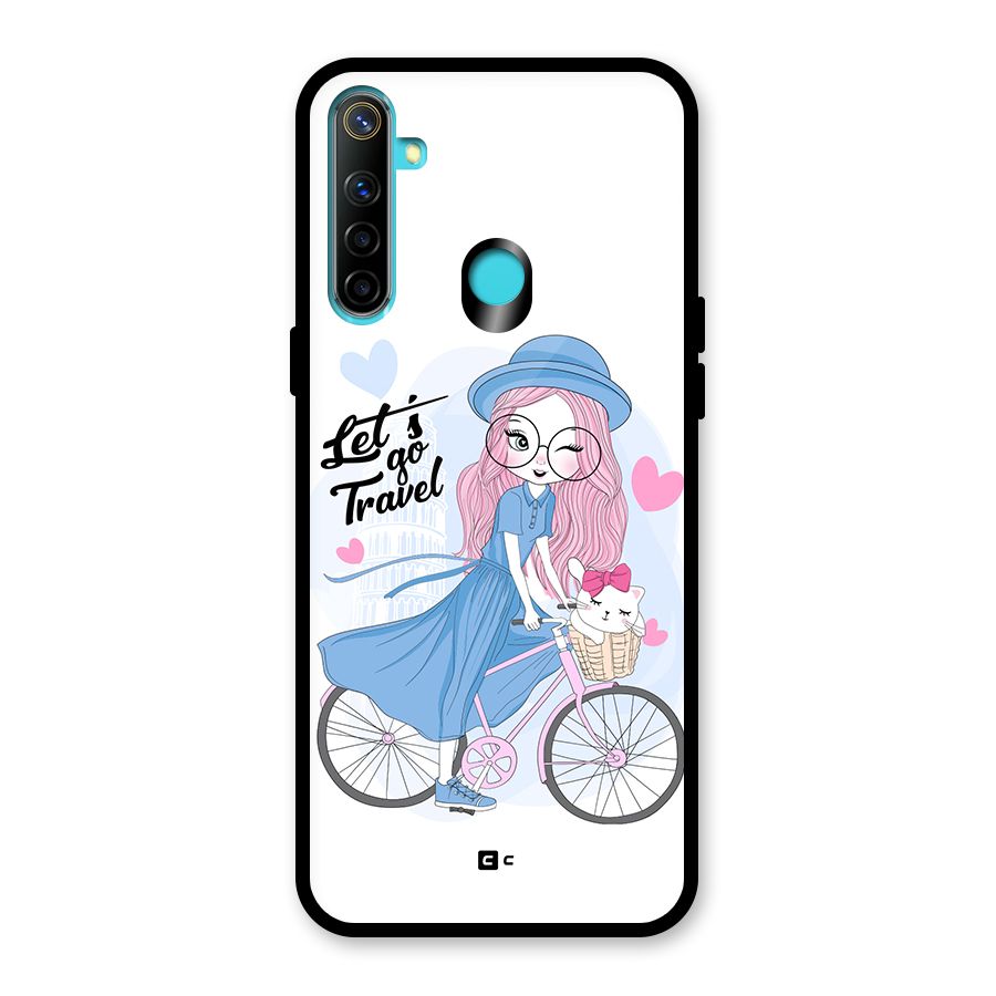 Lets Go Travel Glass Back Case for Realme 5i