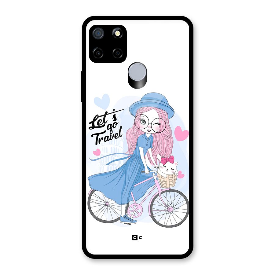 Lets Go Travel Glass Back Case for Realme Narzo 30A