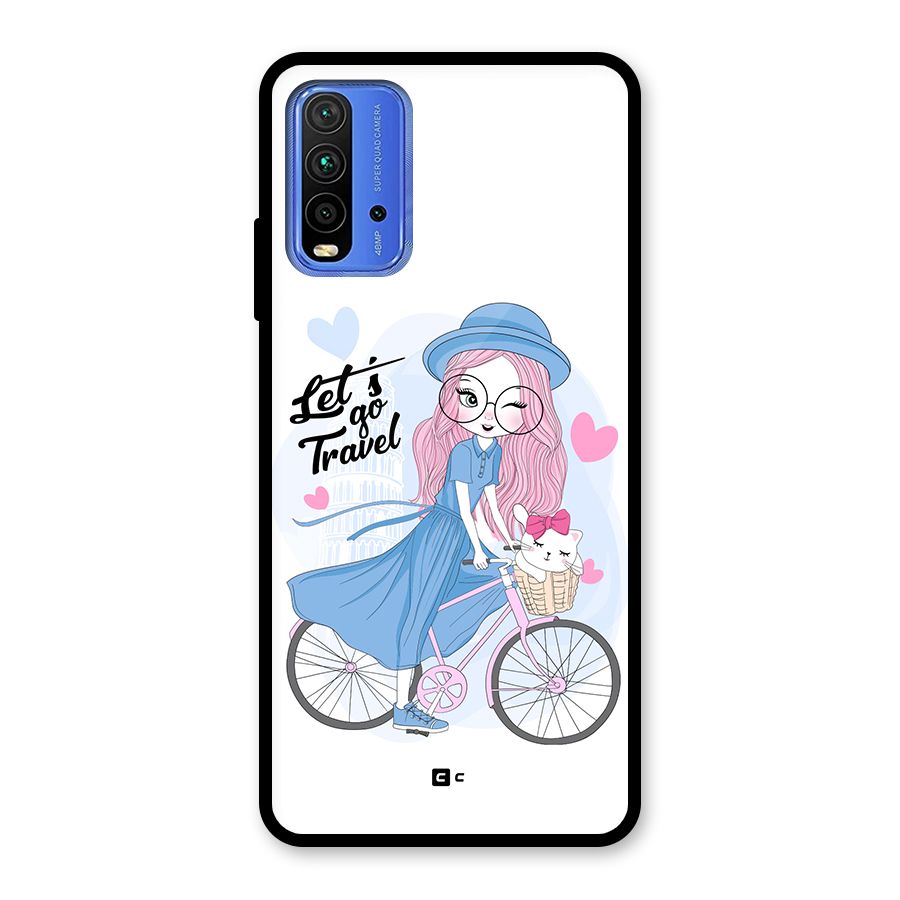 Lets Go Travel Glass Back Case for Redmi 9 Power