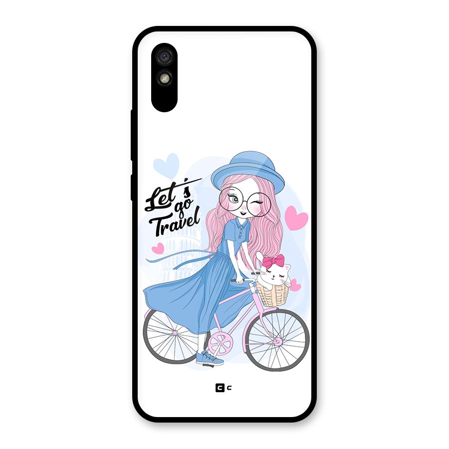 Lets Go Travel Glass Back Case for Redmi 9i