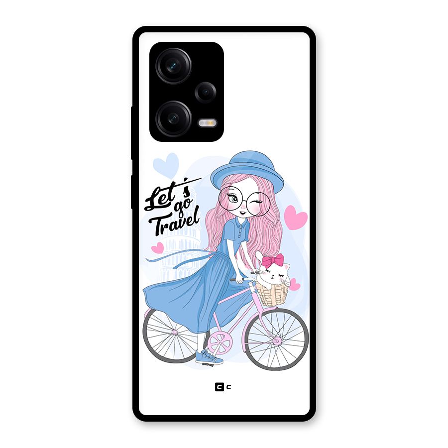 Lets Go Travel Glass Back Case for Redmi Note 12 Pro