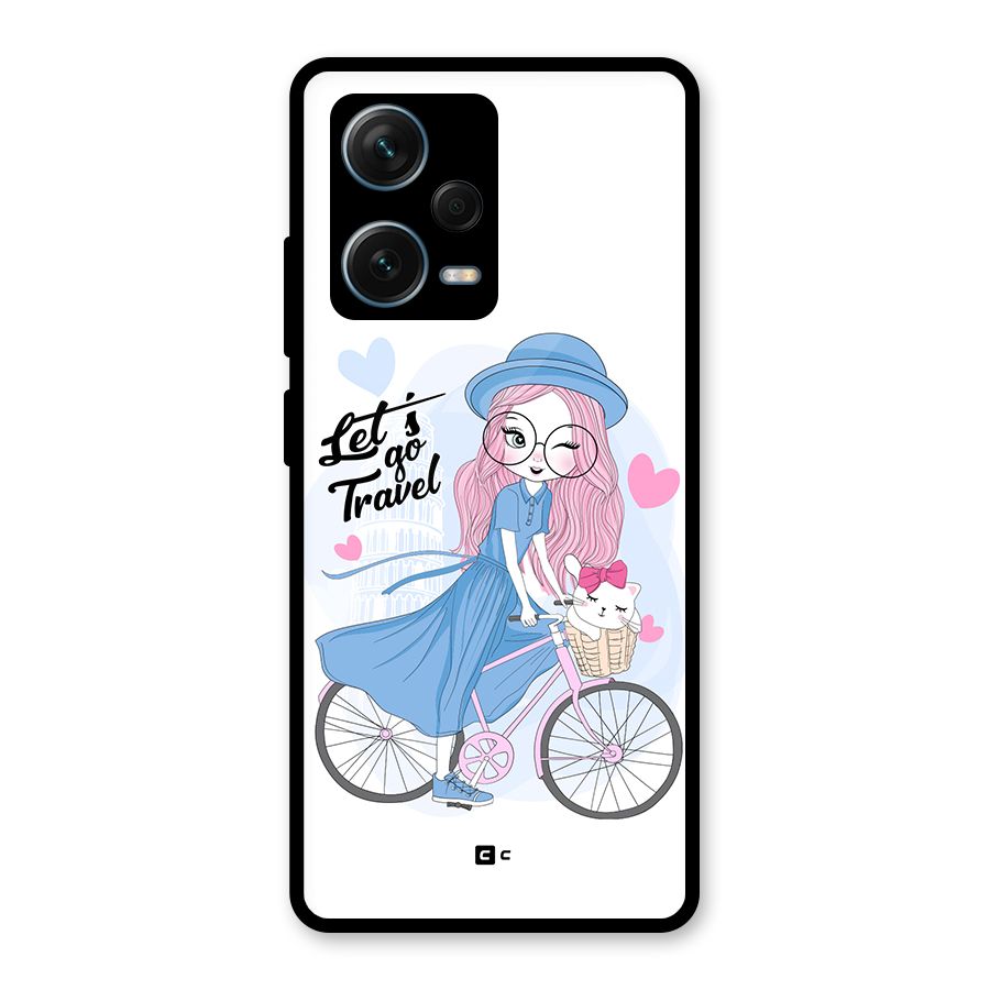 Lets Go Travel Glass Back Case for Redmi Note 12 Pro Plus 5G