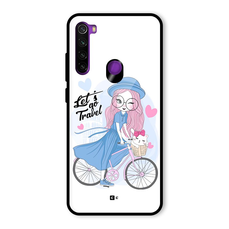 Lets Go Travel Glass Back Case for Redmi Note 8