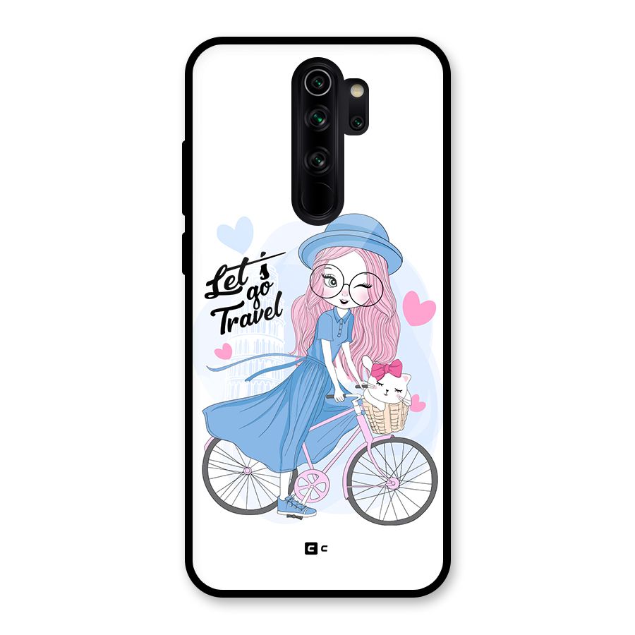 Lets Go Travel Glass Back Case for Redmi Note 8 Pro
