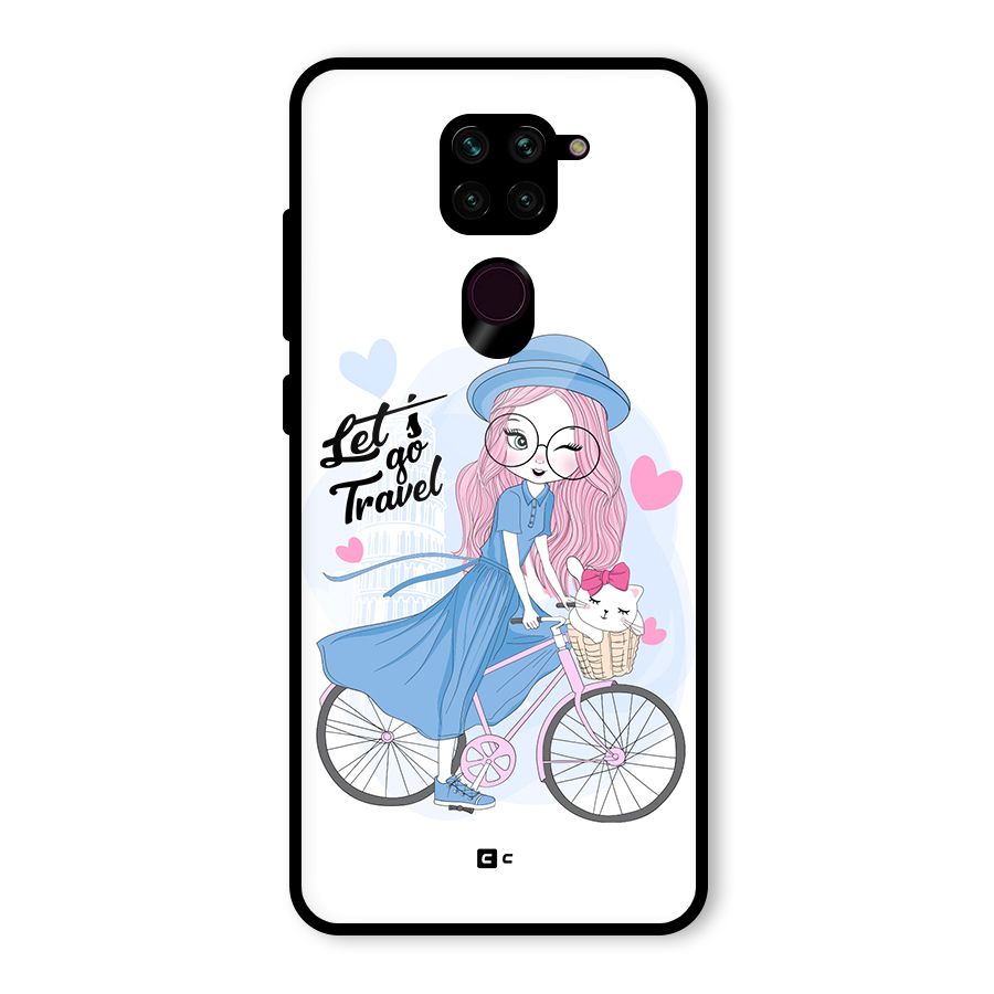 Lets Go Travel Glass Back Case for Redmi Note 9