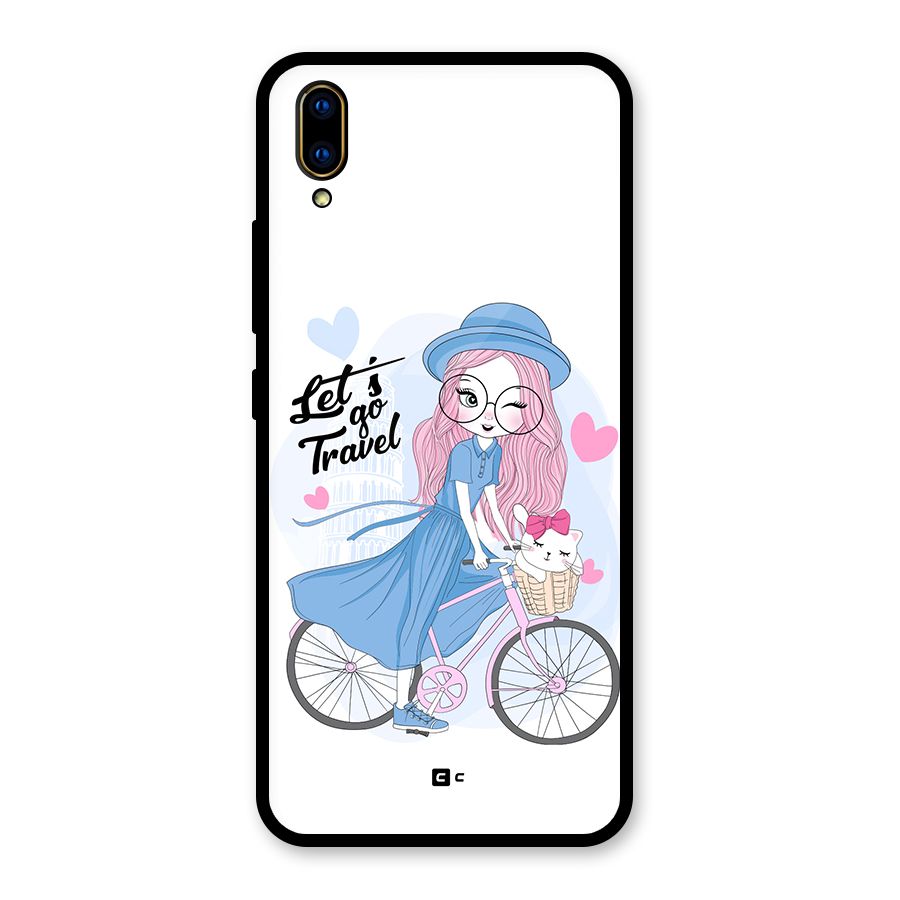 Lets Go Travel Glass Back Case for Vivo V11 Pro