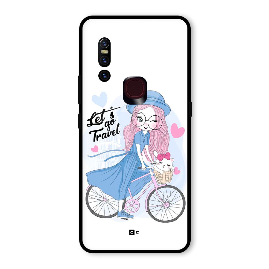 Lets Go Travel Glass Back Case for Vivo V15