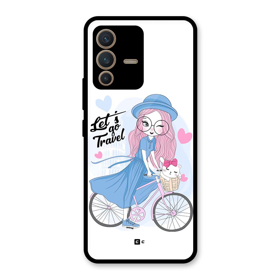 Lets Go Travel Glass Back Case for Vivo V23 5G