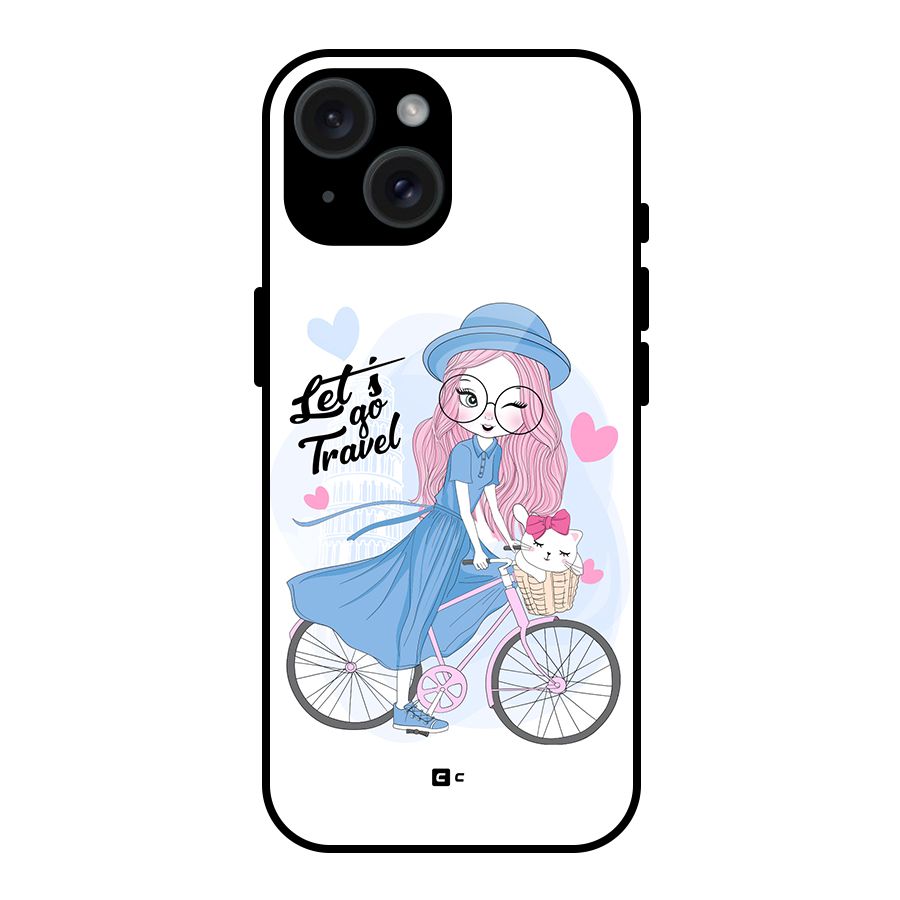 Lets Go Travel Glass Back Case for iPhone 15